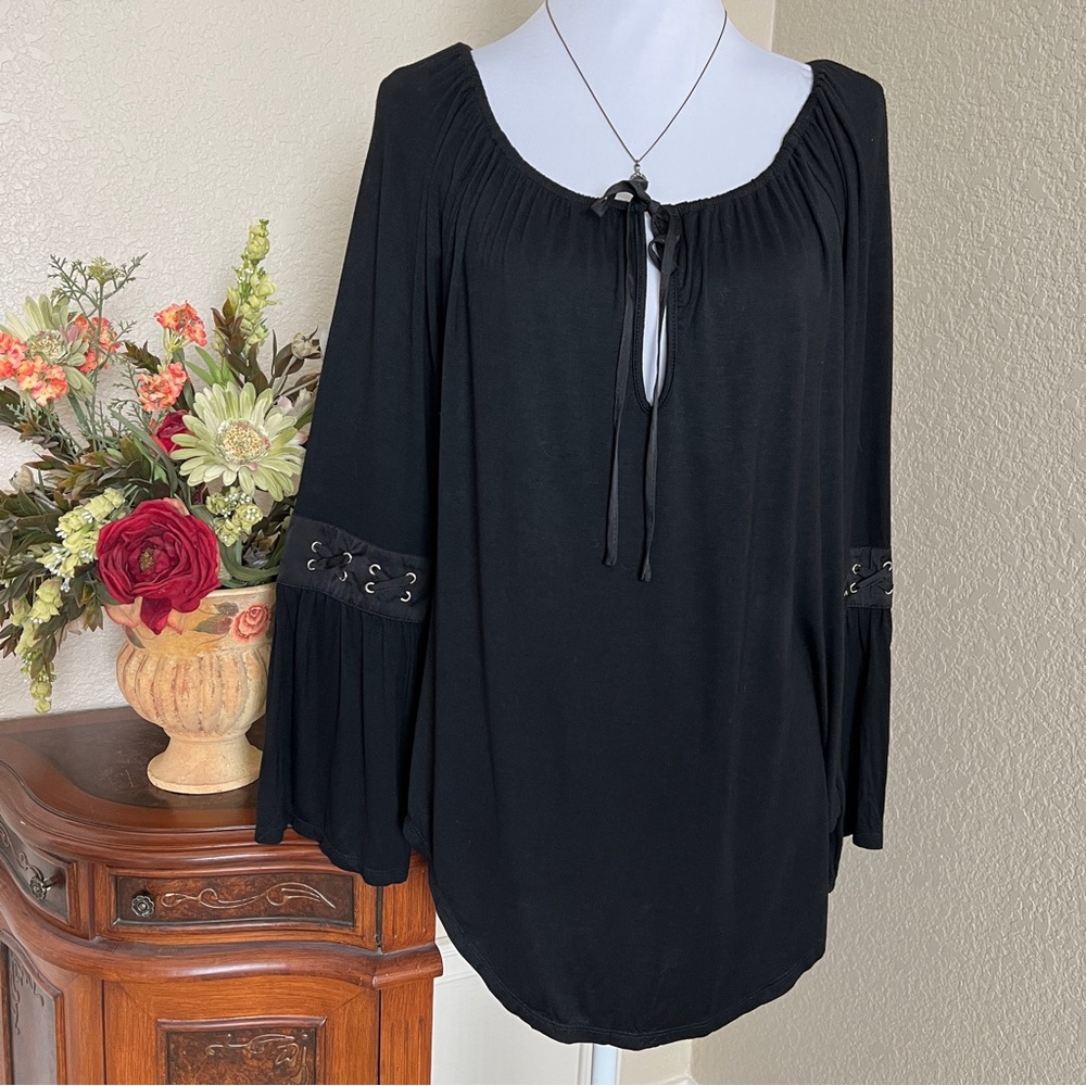 c. oliver Bell Sleeve BoHo Top